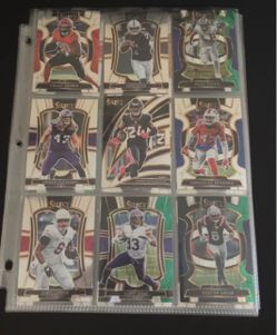 NFL Panini card starter lot - $20 for all together with the sheets
