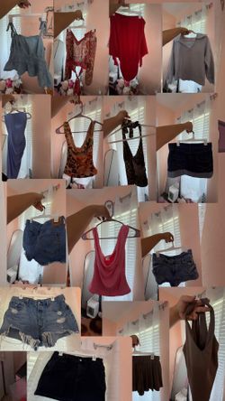 Selling all those clothes as a bundle u with good brands like Levi’s Bershka American Eagle ect……