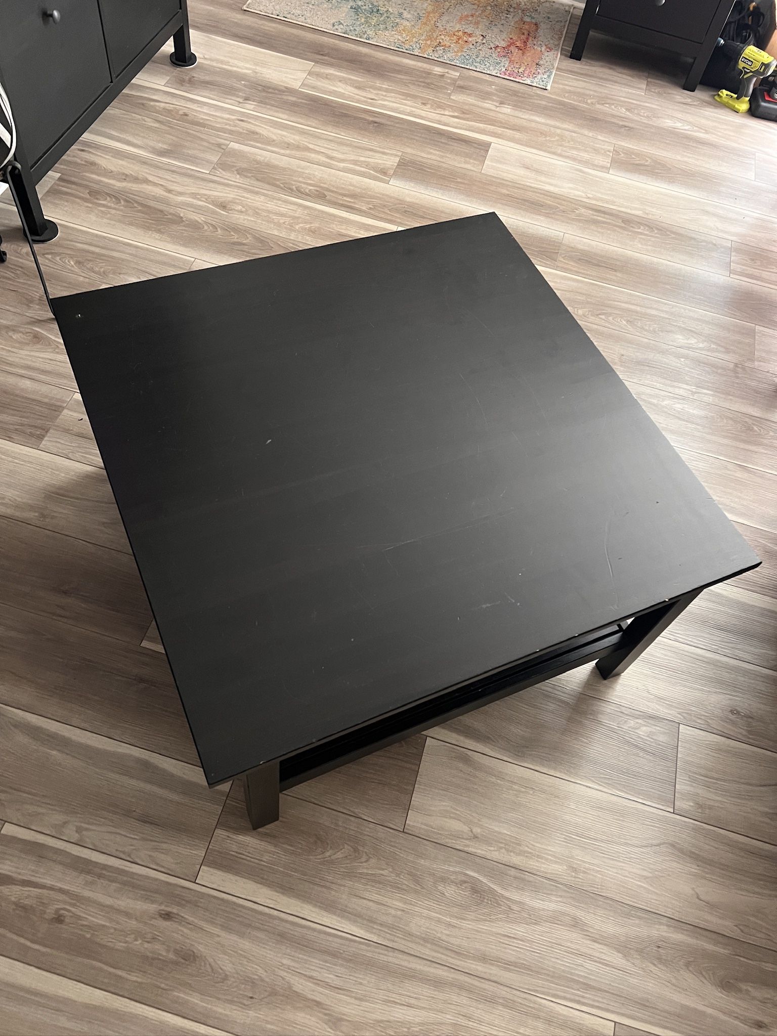 ๐ฃ FOR SALE: One (1) IKEA Black Coffee Table โ $125 or Best Offer (Please be the best offer) ๐ฃ