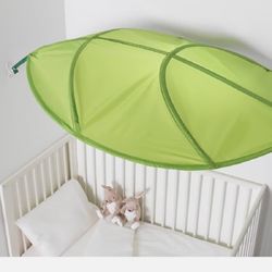IKEA LOVA Green Leaf Childrens Kids Bed Canopy Tent, 54” X 35”