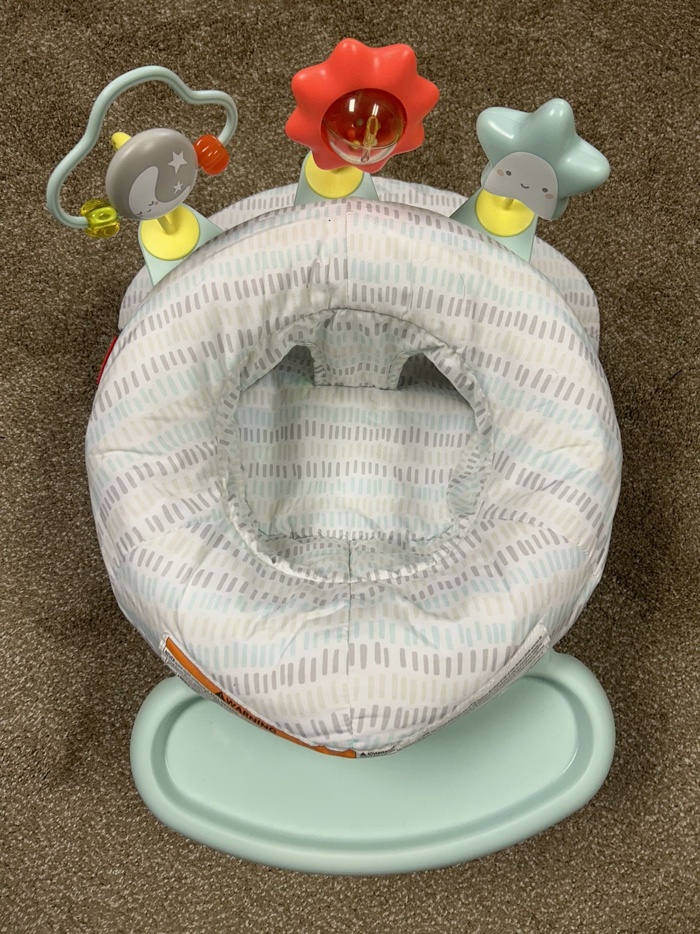 Skip Hop Baby Seat Silver Lining Cloud 2-in-1 Sit-up Chair & Activity Floor Seat - Gray