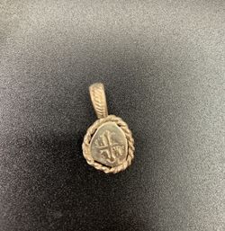 Atocha silver coin pendant