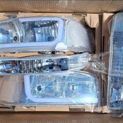 99-06 GMC Sierra | 00-06 Yukon/Yukon XL LED Headlights Faros Calaveras Micas Luces 