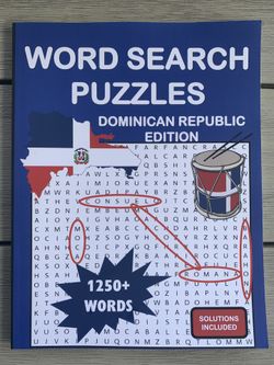 Dominican Republic Word Search Puzzle Book - ENGLISH VERSION