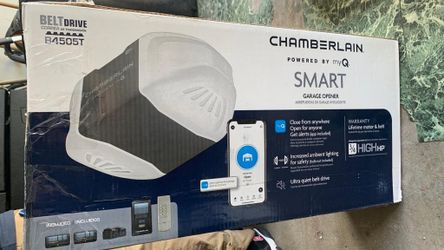 Chamberlain B4505T 3/4 HP Smart Quiet Belt Drive Garage Door Opener