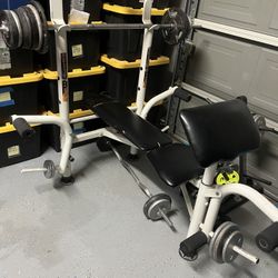 Weight Bench With Weights 