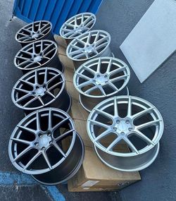 Super Special- New In The Box: Complete Set (4) VMB5 Gunmetal and Silver 19x10.5 5x114.3 /5x120