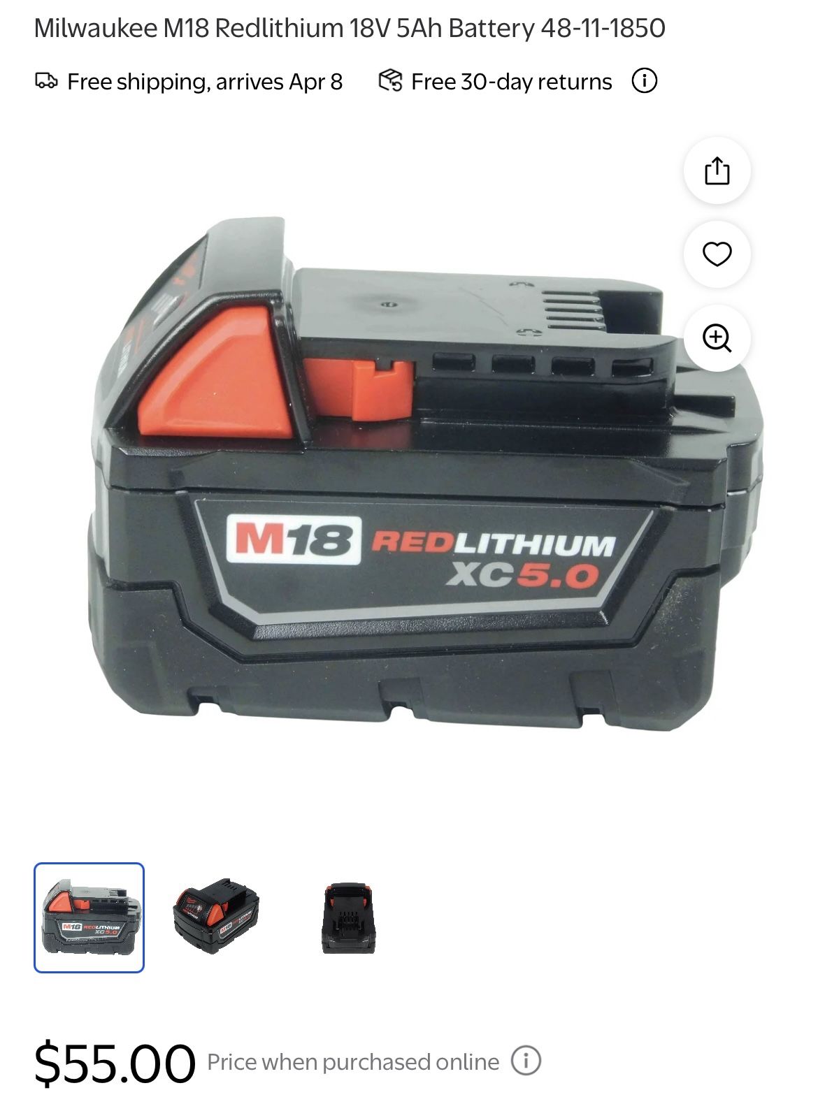 M18 Red Lithium Xc 5.0 Battery (2)