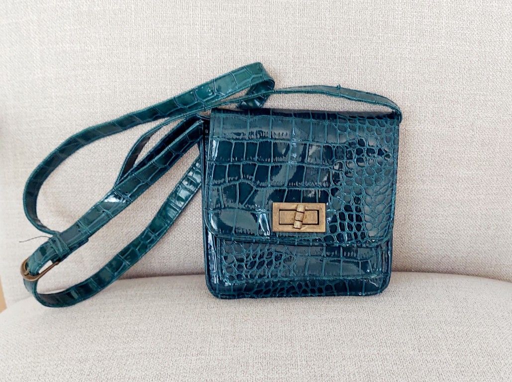  Teal Green Messenger Bag