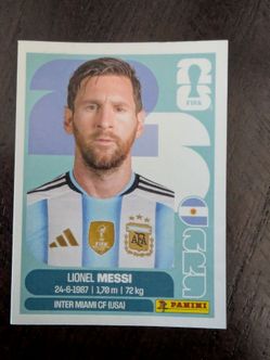 Messi panini sticker