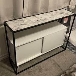 Faux marble console table