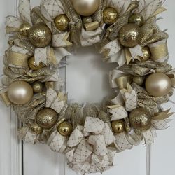 Gold And Cream Wreath