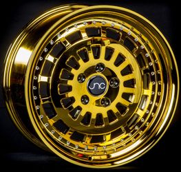 JNC046 Platinum Gold Wheels - 16"-19"