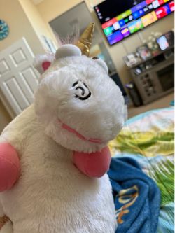 Despicable Me 2 Unicorn Plush Doll Pillow toy so FLUFFY Kid's Gift 16 inch