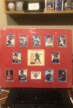 Matted ready to frame 1990 Chicago White Sox Topps Team set 20x16