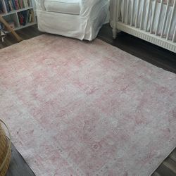 Pink Washable Rug For Sale