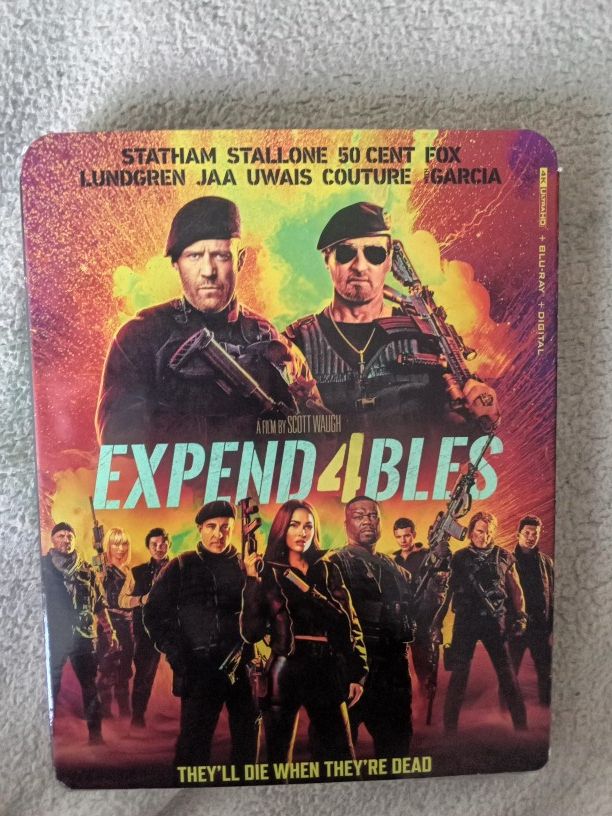 EXSPENDABLES. 4. ON 4K. 4K 4K NEW NEVER OPENED