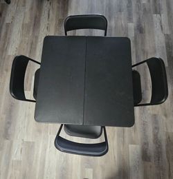 Foldable table and chairs