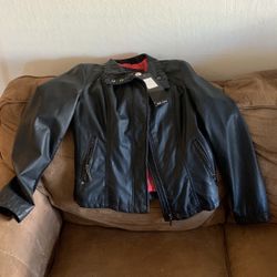 Imitation Leather Jacket And Swade Jacket