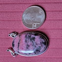 Sterling Silver Large Stone Pendant Scrap
