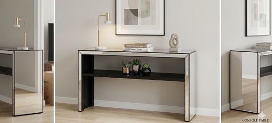 Mirror console table