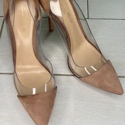 Gianvito Rossi SUEDE AND PVC HEELS