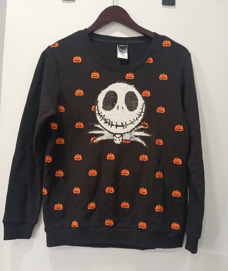 The Nightmare Before Christmas Reverse Sequins Sweatshirt Girls XLarge 14/16
