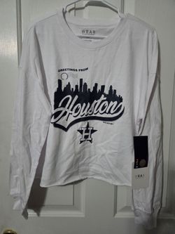 Houston Astros L Wear By Erin Andrews Long-sleeved Shirt $40 Retail