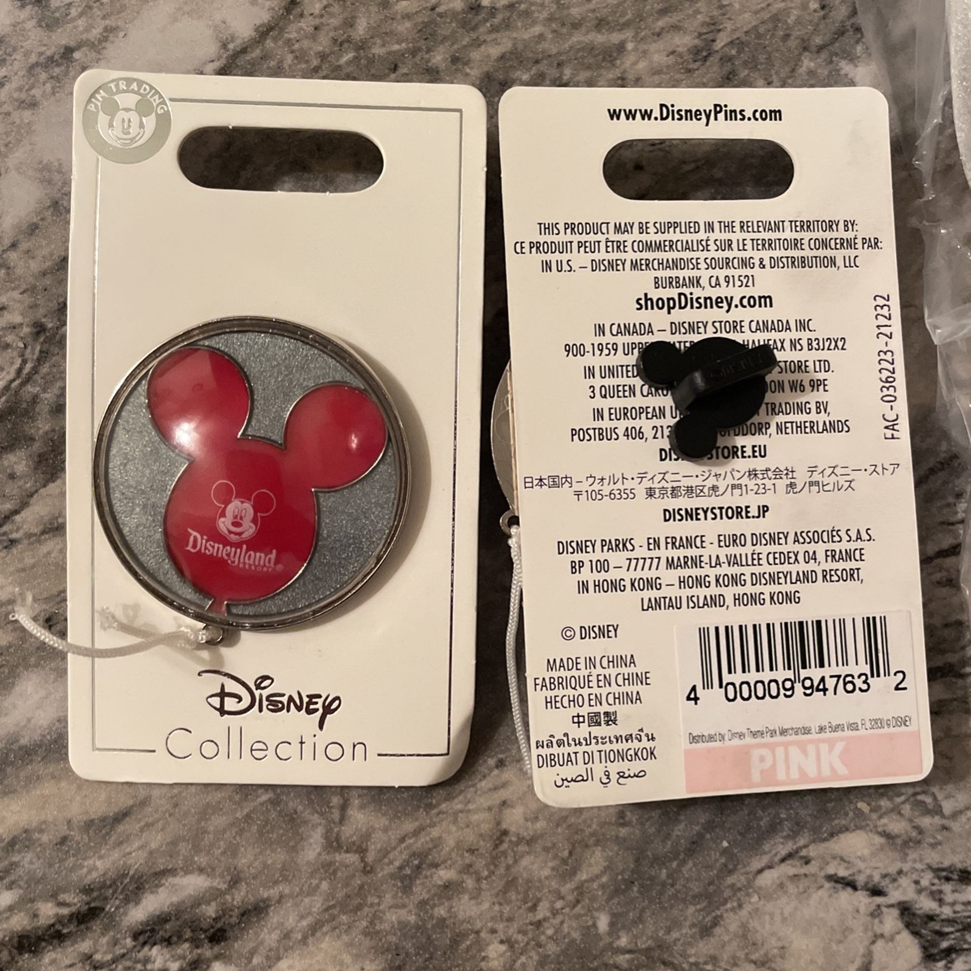 Disney Pin Trading Mickey Red Balloon