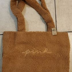 New Victoria Secret Pink Plush Tote 