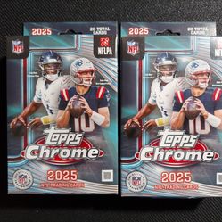 2025 NFL Topps Chrome Hanger Boxes