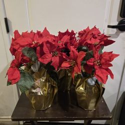 NEW Artificial Poinsettia Plants