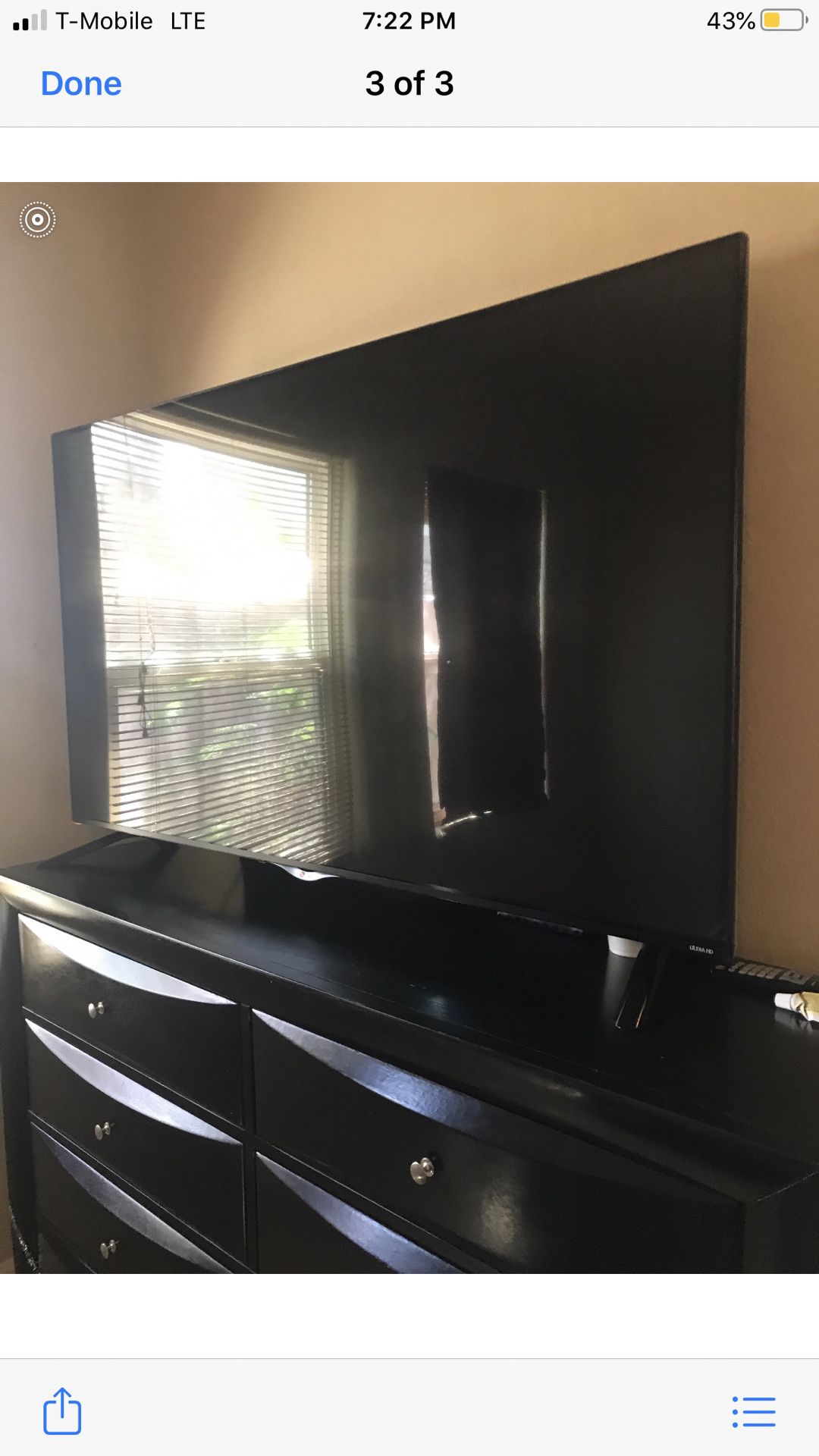 Used but great condition 65 inch flat screen TV LG