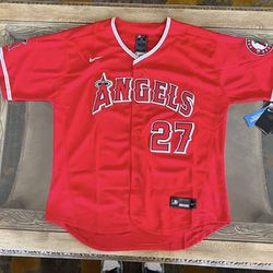 Angels #27 Mike Trout Jersey New With Tags (Sizes Available) 