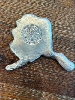 4.94 oz Alaska Mint .999 Silver Alaska-Shaped Poured Silver Piece