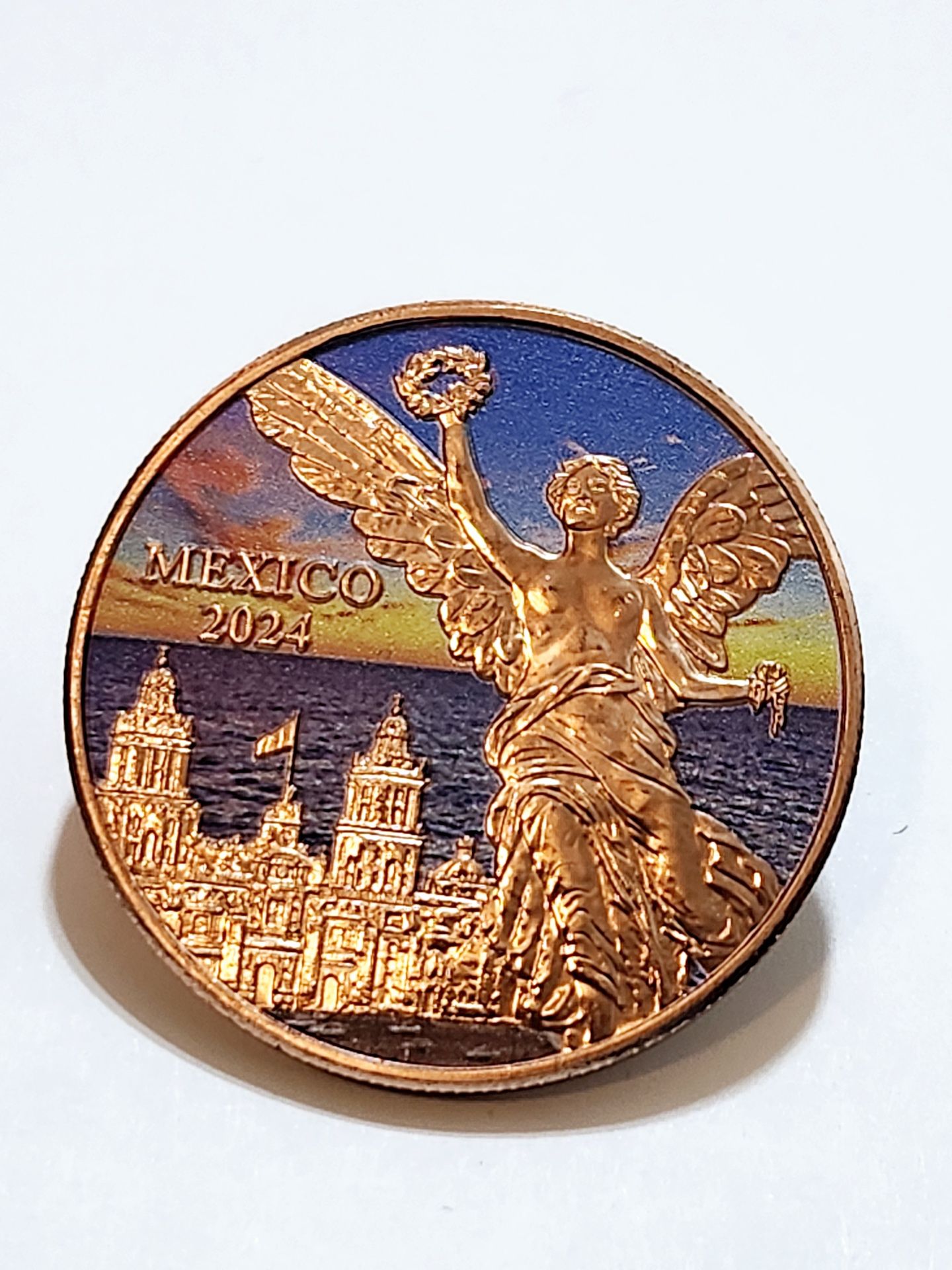 1oz One Ounce .999 Pure Copper Mexico Libertad Coin 