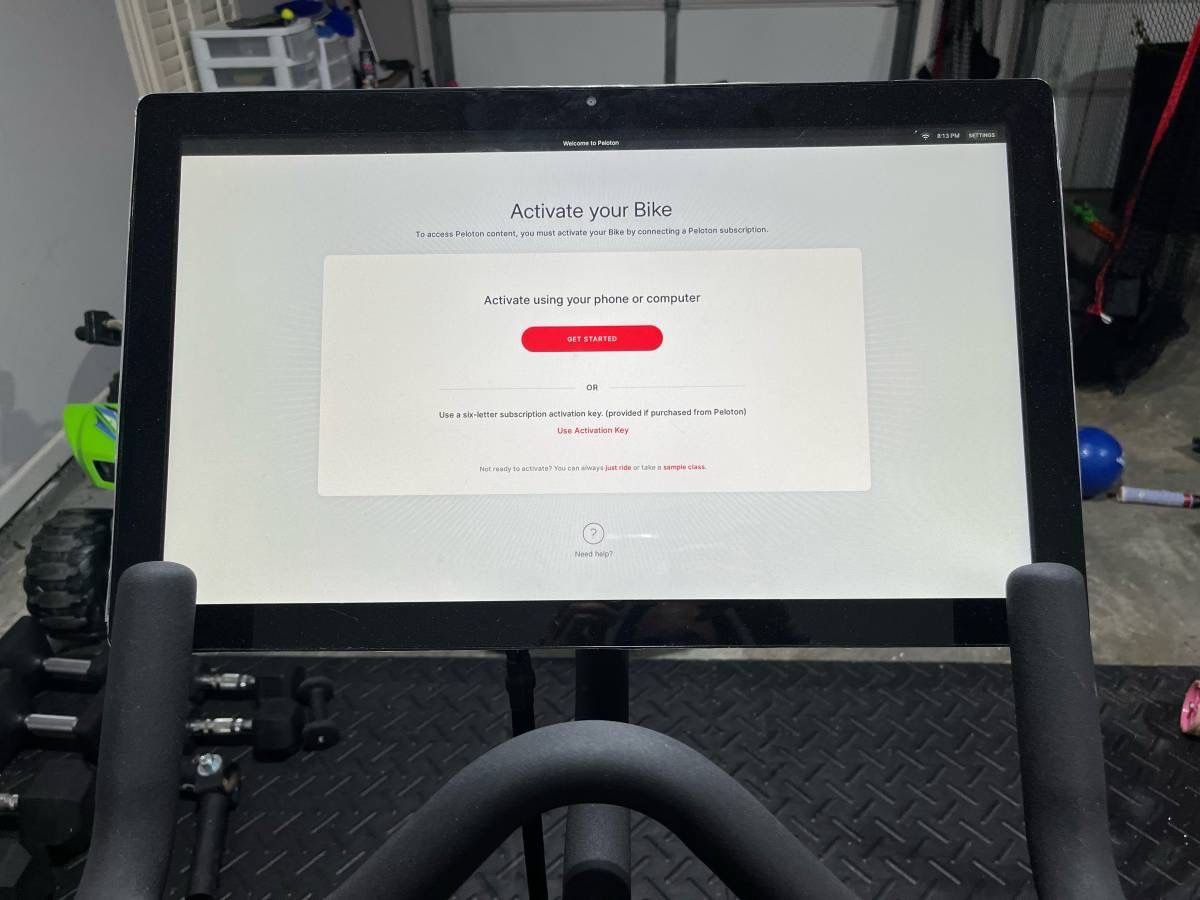 Activation Code Peloton Membership No Bike Peloton Bike Delivery