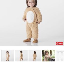 POTTERY BARN BABY LION COSTUME NEW EITH TAGS 