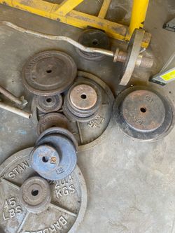 Standard (small hole) weight plates all different sizes