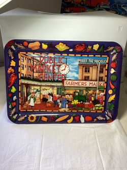 Vintage 1994 Artist Beth Logan Pike Place Tray