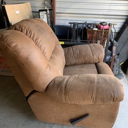 Synthetic Suede Recliner 