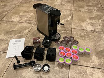 Kotlie Multi Capsule Coffee Machine K-Cup Nespresso Dolce Powder E.S.E 44MM Pod Adapters Universal