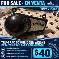 Tru- Trac Downrigger Weight / Pesa Tru-Trac para Dow rigger