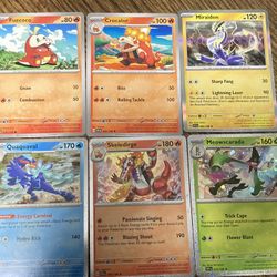 Pokémon 6 card game foil hologram monster Nintendo scarlet violet miraidon start