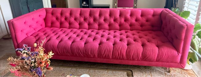 Anthropologie Mina Tufted Sofa | Custom Upholstery | Originally $2,700 + Tax  | Selling for $700