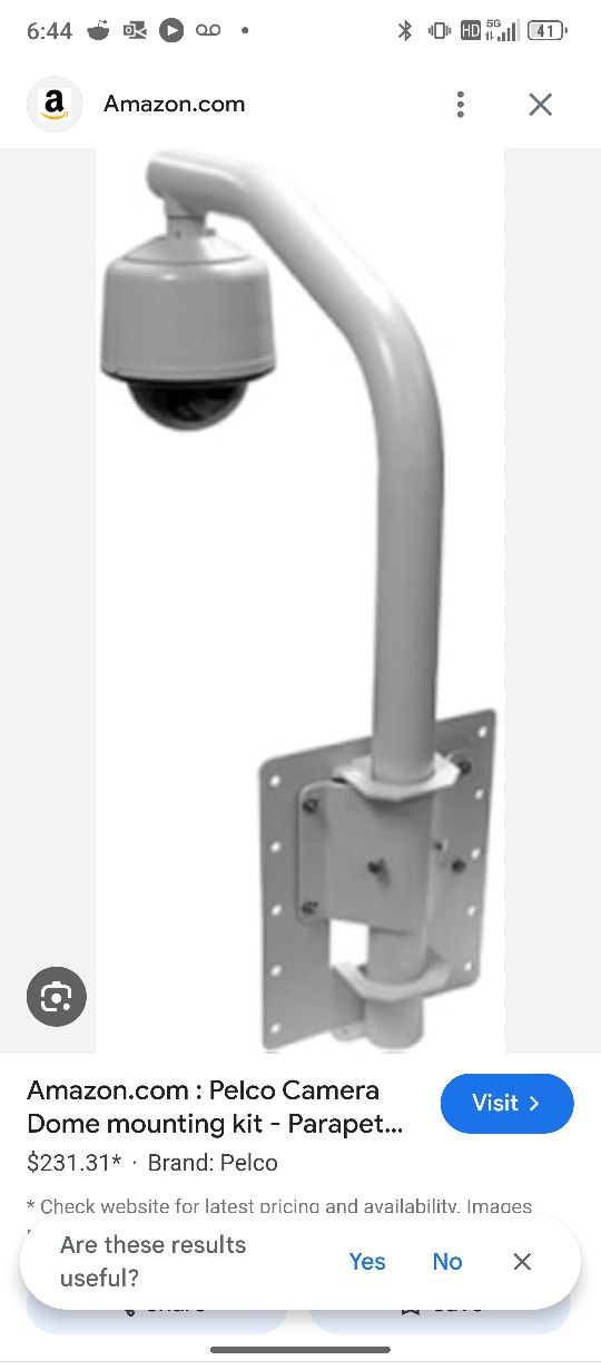 Pelco Camera Dome mounting kit