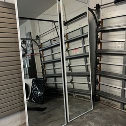 4 Closet Mirror Sliding  Doors