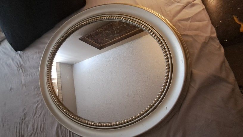 Silver Oval Mirror