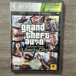 Grand Theft Auto Episodes From Liberty City Xbox 360 Game 