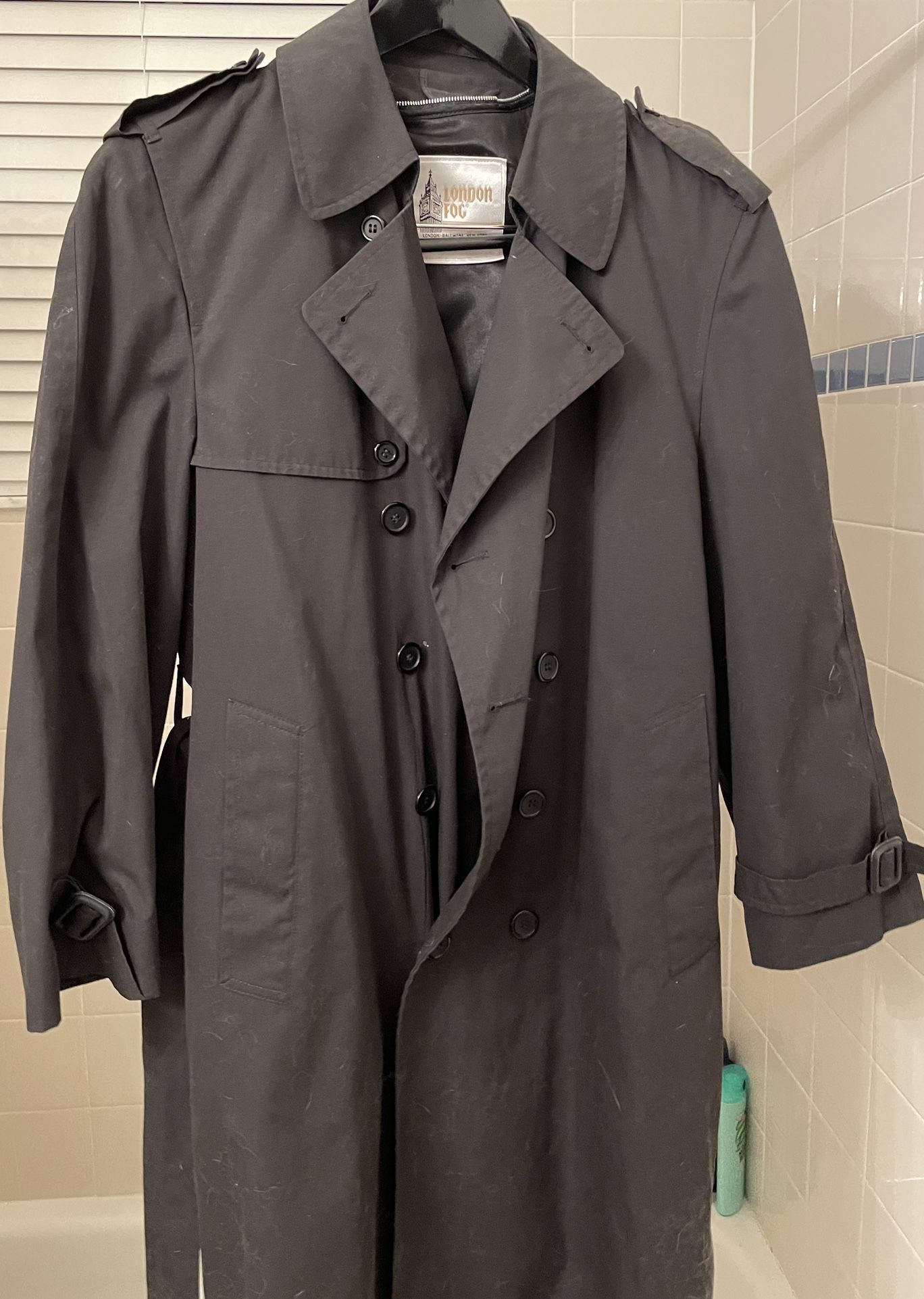 Black London Fog Vintage  Trench coat $30 OBO